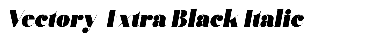 Vectory  Extra Black Italic image